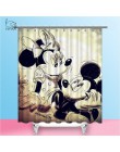 NYAA Mickey zasłony prysznicowe wodoodporna tkanina poliestrowa zasłony łazienkowe do wystroju domu