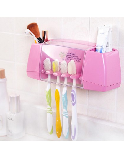 Plastikowy uchwyt na szczoteczki do zębów łazienka organizer akcesoria narzędzia stojak do przechowywania pasty do zębów golarka