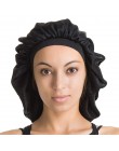 Wysokiej jakości Super gi-ant czapka do spania wodoodporny prysznic Cap kobieta pielęgnacja włosów duża satynowa jedwabna maska 