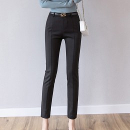 Spodnie damskie 2019 nowe kostki Capris kobiece legginsy Pantalon Femme odzież robocza Slim wysokiej talii elastyczne dorywczo s