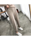 2019 jesienno-zimowa OL Style zagęścić kobiety ołówek spodnie wełna praca kobiet garnitur spodnie luźne damskie spodnie Capris P
