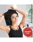 Wysokiej jakości Super gi-ant czapka do spania wodoodporny prysznic Cap kobieta pielęgnacja włosów duża satynowa jedwabna maska 