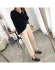 2019 jesienno-zimowa OL Style zagęścić kobiety ołówek spodnie wełna praca kobiet garnitur spodnie luźne damskie spodnie Capris P