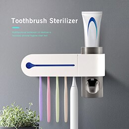 Automatyczna szczoteczka do zębów sterylizator dozownik pasty do zębów światło ultrafioletowe pasta do zębów wyciskacz uchwyt na