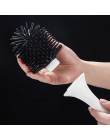 GUNOT silikonowa szczotka do wc TPR miękkie włosie głowy szczotka do czyszczenia gospodarstwa domowego czyszczenie łazienki akce