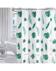 Nowoczesna prysznicowa zasłony geometryczne kwiaty Cartoon zasłona wanny Cortina wodoodporny poliester dla łazienki z 12 sztuk p