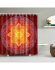Indian Mandala zasłona prysznicowa nadruk w kwiaty geometryczne czeskie zasłony łazienkowe ściana prysznica wiszące geometryczne
