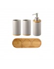 Ceramiczne bambusowe baterie łazienkowe zęby kubek do mycia łazienka emulsja pojemnik zastawa stołowa do kuchni zmywanie naczyń 
