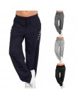 NIBESSER Plus Size damskie luźne spodnie na co dzień sportowe spodnie do ćwiczenia 2019 modne spodnie odzież sportowa Fitness sp