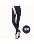 Aselnn 2019 wiosna nowe mody kobiet ołówek spodnie dorywczo w pasie spodnie skinny fit Plus rozmiar czarne białe spodnie rozciąg