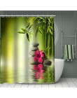 11.11 gorąca sprzedaż wydrukuj swój wzór, niestandardowa bambusowa zasłona prysznicowa kurtyna kąpielowa z tkaniny poliestrowej 