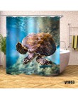 Tropikalna ryba zasłona prysznicowa podmorski Turtle wodoodporna kurtyny kąpielowe dla wanna do łazienki kąpielowa duży szeroki 