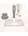 Spray mop podłogowy z wkładkami z mikrofibry wielokrotnego użytku 360 stopni uchwyt Mop do kuchni domowej laminowane płytki cera