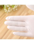 100 szt. Jednorazowe rękawice lateksowe białe antypoślizgowe rękawice lateksowe z gumy kwasowej i alkalicznej gospodarstwa domow