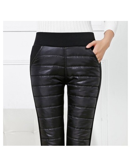 Odzież na śnieg czarne ciepłe spodnie dresowe damskie New arrival Casual spodnie legginsy damskie wysokiej talii zagęścić dół ba