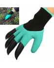 4/8 pazur ABS plastikowe ogrodowe rękawice gumowe ogrodnictwo kopanie sadzenia trwałe wodoodporne rękawice robocze Outdoor gadże