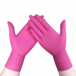 100 sztuk odporne na zużycie trwałe nitrylowe jednorazowe rękawice gumowe lateksowe jedzenie medyczne rękawice do sprzątania gos