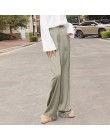 TWOTWNSTYLE Maxi spodnie dla kobiet wysokiej talii kieszeń na suwak lato duże duże rozmiary długie 2020 moda eleganckie ubrania