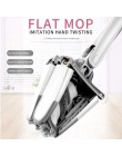 Hand Free Mop mycie płaska podłoga łatwe wykręcanie podkładka zastępcza z mikrofibry do kuchni domowej laminat z twardego drewna
