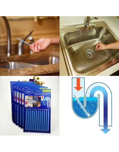 12 sztuk/zestaw kije oczyszczanie ścieków do dezodorantu kuchnia toaleta wanna środek do udrażniania odpływów pręt do czyszczeni