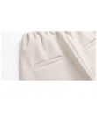 Moda 2019 zima wysokiej talii damskie spodnie Harem wełniane kobiety plus rozmiar casual jednokolorowy ciepły kobiet długie spod
