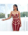 Adyce 2020 nowa letnia bandażowa sukienka kobiety Vestido Sexy Spaghetti pasek bez rękawów klub gorące suknie wieczorowe w stylu