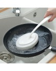Szczotka z długą rączką gumka magiczna gąbka Diy gąbka do czyszczenia do mycia naczyń kuchnia toaleta łazienka umyć urządzenia d