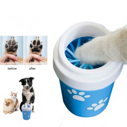 Dog Paw Cleaner Cup na małe duże psy domowe podkładki pod stopy przenośny kot domowy brudny łapa do czyszczenia kubka miękkie si