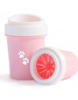 Dog Paw Cleaner Cup na małe duże psy domowe podkładki pod stopy przenośny kot domowy brudny łapa do czyszczenia kubka miękkie si