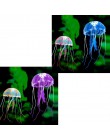 Pływać świecący efekt sztuczna meduza akwarium dekoracja do akwarium podwodna żywa roślina Luminous Ornament wodny krajobraz
