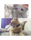 Urok serca i dzwonek obroża dla kota bezpieczeństwo elastyczna regulacja z miękkim aksamitny materiał 5 kolorów produkt dla zwie