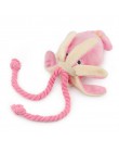 Śliczna kałamarnica zabawka dla psa ośmiornica śliczna BB pluszowe zwierzę domowe szczeniak zabawki sznurowe różowe żuć piskliwe