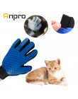 Anpro czesanie kotów psów domowych rękawice do czyszczenia szczotek skuteczne usuwanie pleców masaż zwierząt rękawice do usuwani