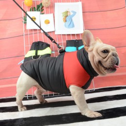 Wodoodporny buldog francuski dużego psa kamizelka zimowe ciepłe ubrania dla psów dla małych i dużych psów Puppy mops płaszcz psy