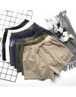 2020 spodenki z bawełny i lnu damskie szorty na lato spodnie damskie Feminino wysokie elastyczne Wasit Home luźne spodenki z kie