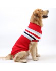 Pasek dużego psa sweter zimowe ciepłe ubrania dla zwierząt dla małe duże pies Chihuahua Golden Retriever płaszcz Puppy garnitur 