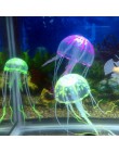 Kolorowe sztuczne świecące efekt dekoracja akwarium akwarium Jellyfish Ornament dekoracja akwarium wodne artykuły dla zwierząt