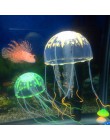 Kolorowe sztuczne świecące efekt dekoracja akwarium akwarium Jellyfish Ornament dekoracja akwarium wodne artykuły dla zwierząt