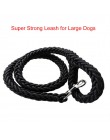 130cm L/XL Super silny gruba nylonowa smycz dla psa armia zielone płótno dwurzędowe regulowany obroża dla średnich duże psy
