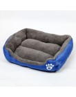 Łóżka dla psów wodoodporne dno łóżko dla psów miękki polar ciepłe łóżko dla kota dom Petshop łóżko dla szczeniaka poduszka dla z