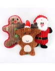 Nowy boże narodzenie santa Claus zabawki dla psa piszcząca zabawka pluszaki zwierzątka dla psów śliczne gryzienie liny zabawki d
