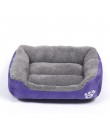 Łóżka dla psów wodoodporne dno łóżko dla psów miękki polar ciepłe łóżko dla kota dom Petshop łóżko dla szczeniaka poduszka dla z