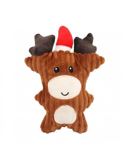 Nowy boże narodzenie santa Claus zabawki dla psa piszcząca zabawka pluszaki zwierzątka dla psów śliczne gryzienie liny zabawki d