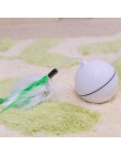 Akumulator na usb elektryczna tocząca się piłka zabawki dla kota interaktywna laserowa magiczna zabawkowa piłka z światło lasero