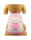 12 kolorów Cartoon kamizelka dla szczeniaka odzież ciepłe ubrania dla psów Chihuahua buldog francuski zimowy płaszcz dla psa na 