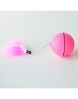 Akumulator na usb elektryczna tocząca się piłka zabawki dla kota interaktywna laserowa magiczna zabawkowa piłka z światło lasero