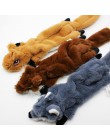 Śliczne pluszowe zabawki piszcząca dla psów piszcząca zabawka zwierzęta skrzypiące w kształcie zwierząt zabawka wiewiórka pies z