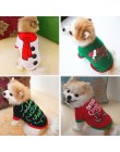 Świąteczne ubranka dla psów nowy rok odzież dla psów zwierząt domowych dla małych średnich psów kostium Chihuahua koszulka dla z