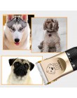 Pet Dog Grooming clipper hair profesjonalny elektryczny trymer akumulator narzędzia do pielęgnacji psów niski poziom hałasu Pet 