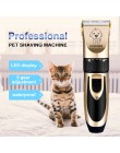 Pet Dog Grooming clipper hair profesjonalny elektryczny trymer akumulator narzędzia do pielęgnacji psów niski poziom hałasu Pet 